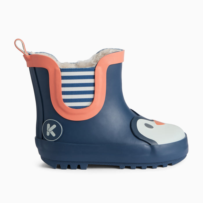 KIDLY by MORI Short Penguin Rain Boots