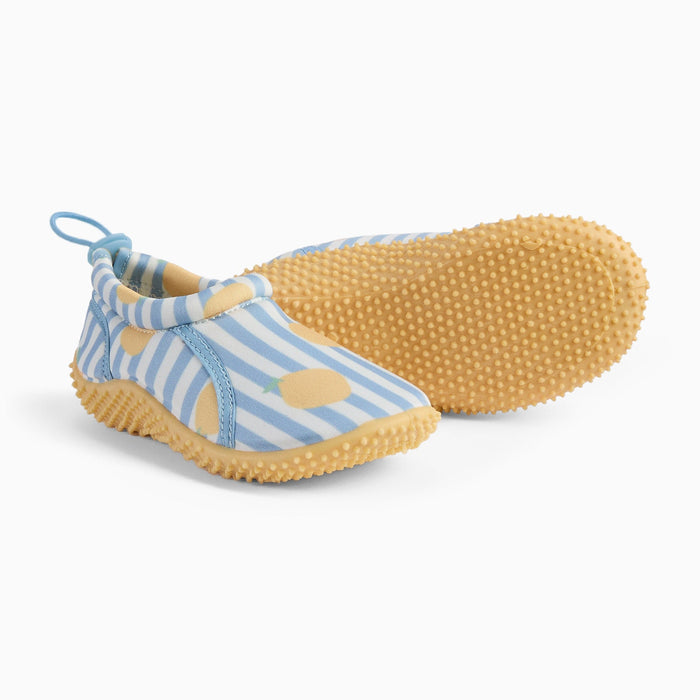 KIDLY by MORI Swim Shoe - Lemon Stripe