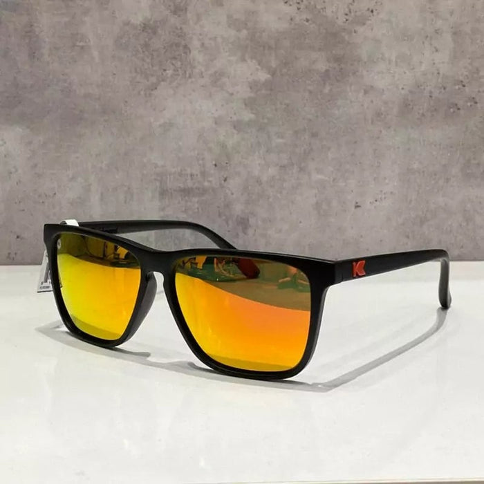 Kính Thể Thao Knockaround Fast Lanes - Matte Black/Red Sunset - Supersports Vietnam