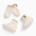 Knitted Baby Mittens & Booties Set