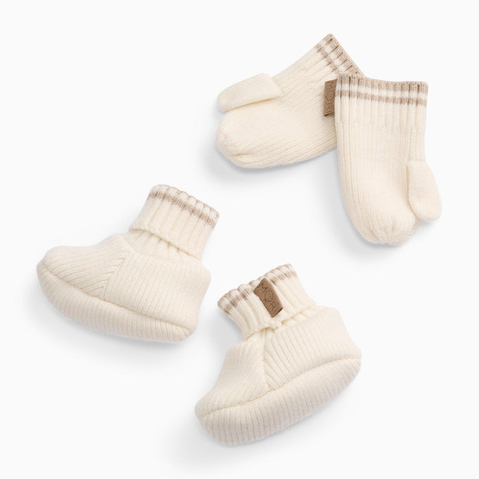 Knitted Baby Mittens & Booties Set