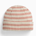 Knitted Beanie - Rose Stripe