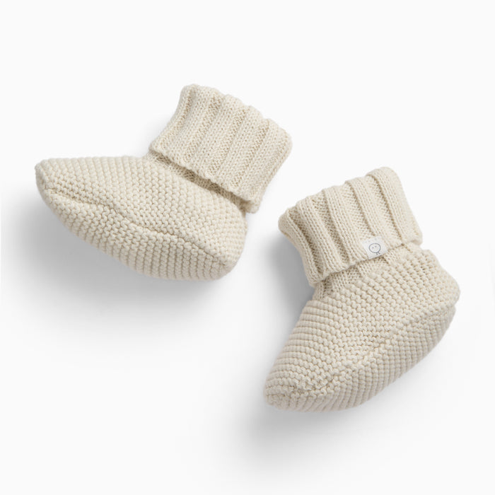 Knitted Booties - Ecru