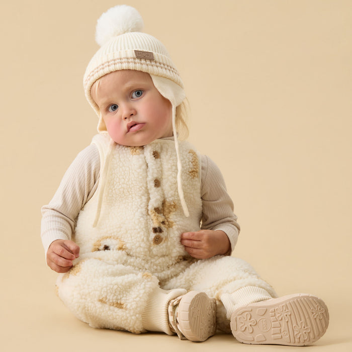 Knitted Pompom Beanie