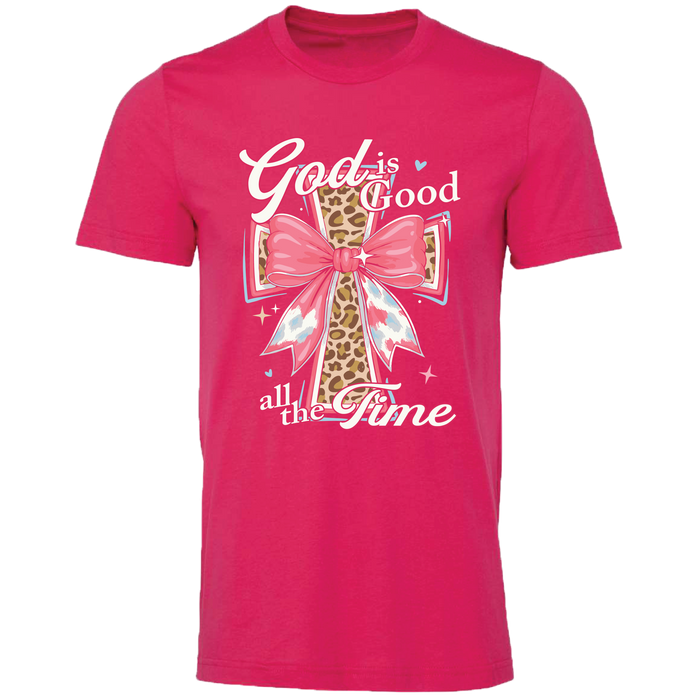 LM-202 God is Good Cross - Fuchsia