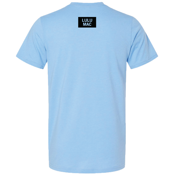 LM-294 Raised Football Jesus - Heather Carolina Blue