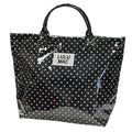 LM-BG-1003 TOTE BAG BLACK/WHITE DOT