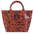 LM-BG-1003 TOTE BAG NAVY/ORANGE TIGER STRIPE