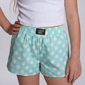 LM-KSH-1008-Mint Polka Dot KIDS SHORTS
