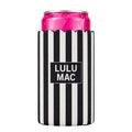 LM-SKZ-1005 Slim Can Koozie Black/White Stripe