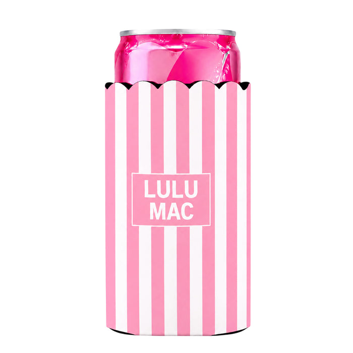 LM-SKZ-1005 Slim Can Koozie Light Pink Stripe