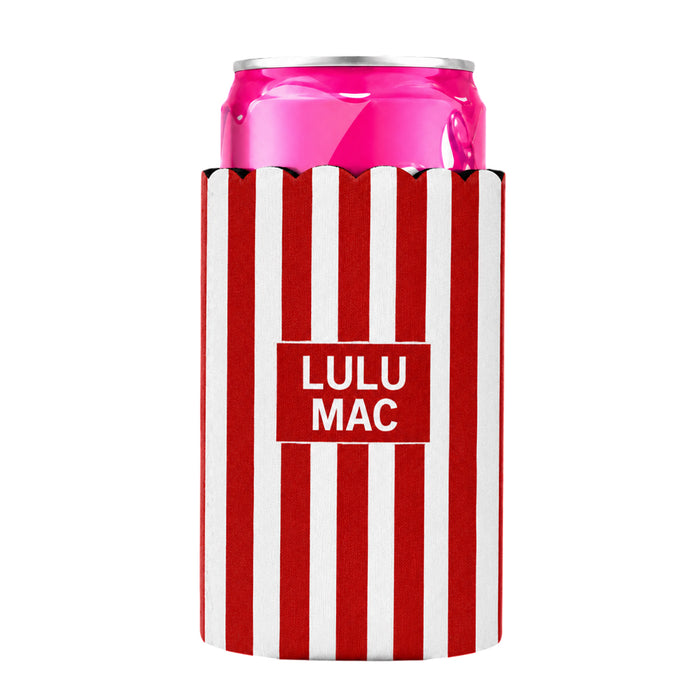 LM-SKZ-1005 Slim Can Koozie Red Stripe