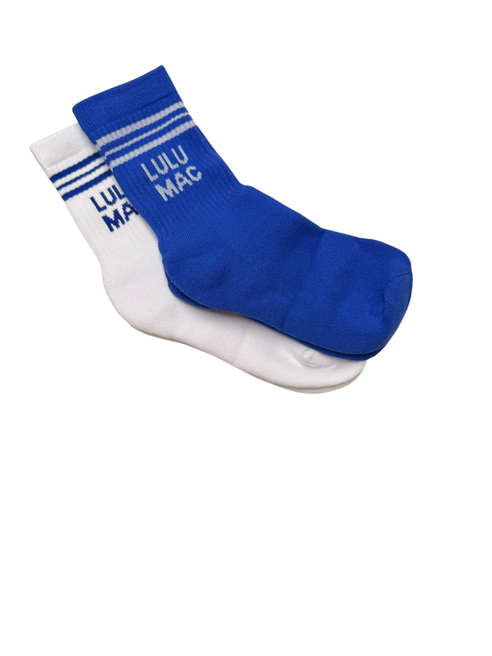 LM-SO-1000 Lulu Mac Socks 2 Pair Box-  ROYAL/ROYAL
