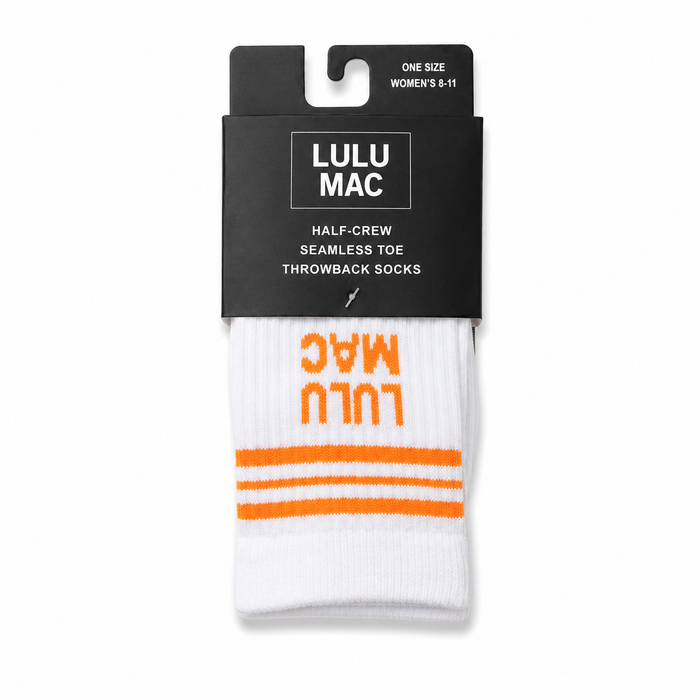 LM-SO-1001 Lulu Mac Socks Single Pair - ORANGE