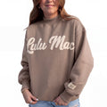 LM-SW-1020 Brown Sweatshirt/Cream Script
