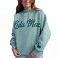 LM-SW-1020 Green Sweatshirt/Green Script