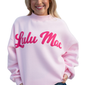 LM-SW-1020 Light Pink Sweatshirt/Bubblegum Script