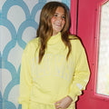 LM-TP-1002 STITCH MOCKNECK TERRY CLOTH TOP-YELLOW