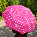LM-UM-1000 Umbrella Hot Pink w/ White Dot