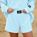 LM-WAFFLE SHORT-ICE BLUE