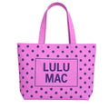 Lulu Mac Canvas Tote PD-BG-1002-PURPLE DOT