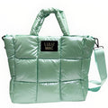 MP-8273 Large Puffer Metallic Handbag-Mint