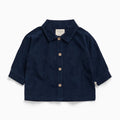 Navy Corduroy Oversized Shirt