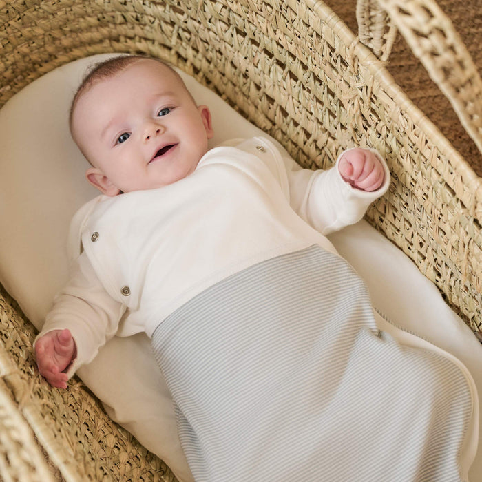 Newborn Baby Swaddle Sack - Blue Stripe