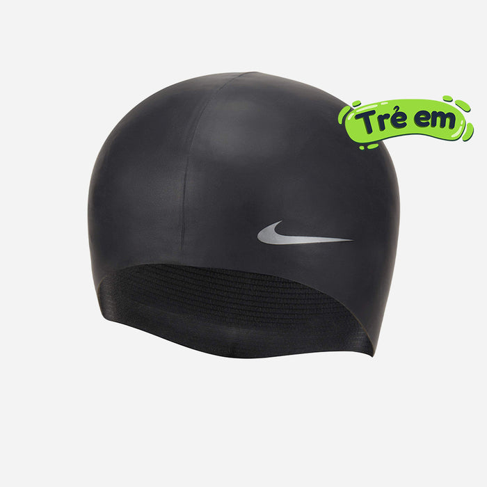Nón Bơi Trẻ Em Nike Swim Youth Solid Silicone - Đen - Supersports Vietnam