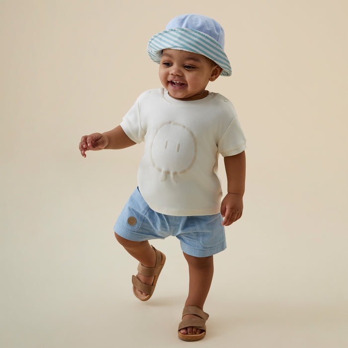 Organic Cotton Chambray Shorts