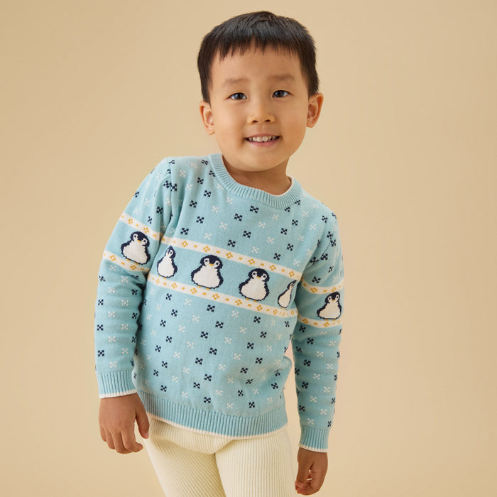 Penguin Fair Isle Knitted Sweater