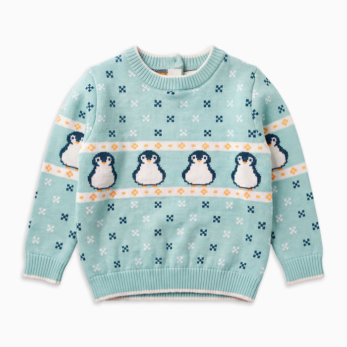 Penguin Fair Isle Knitted Sweater