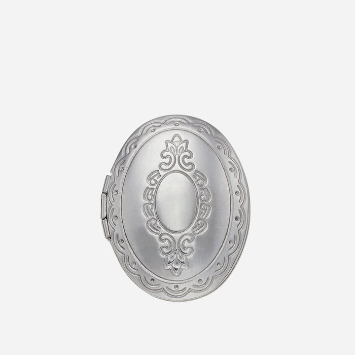 Phụ Kiện Jibbitz™ Crocs Silver Oval Locket - Xám - Supersports Vietnam