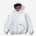 Plaid Lined Zip-Thru Hood