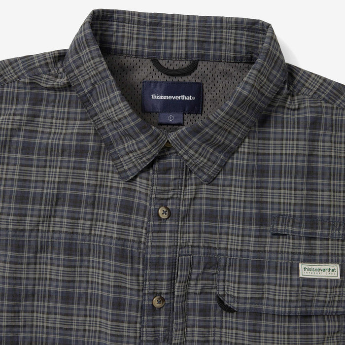 Plaid Short Sleeve Fishing Shirt
