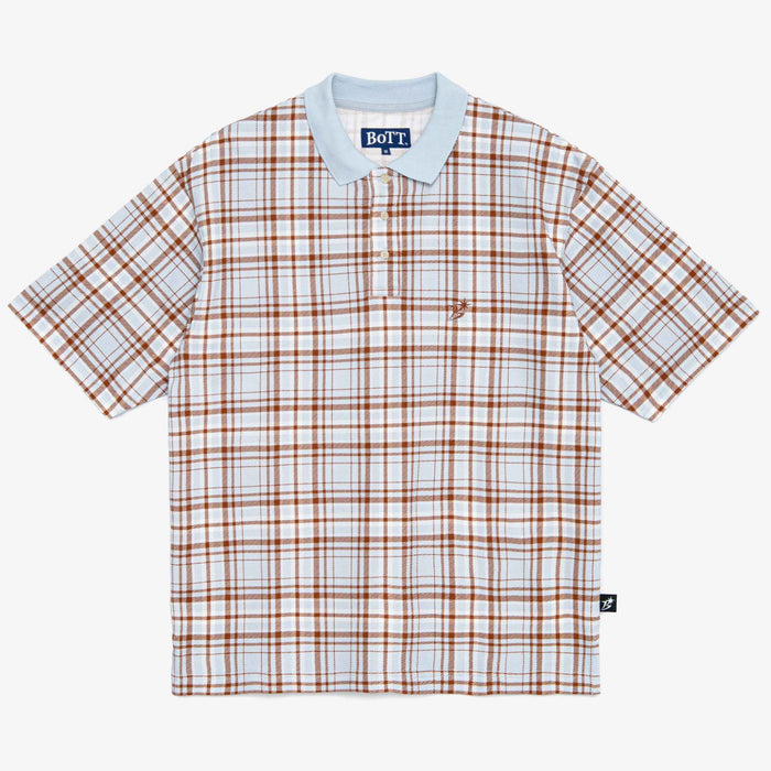Plaid Short Sleeve Polo Shirt