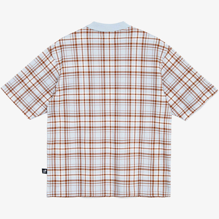 Plaid Short Sleeve Polo Shirt