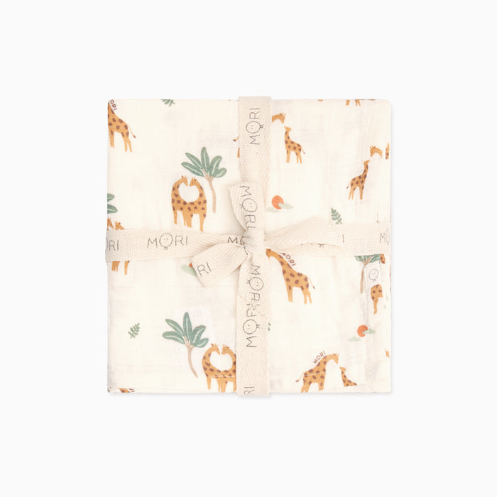 Printed Organic Muslin Swaddle 3 Pack