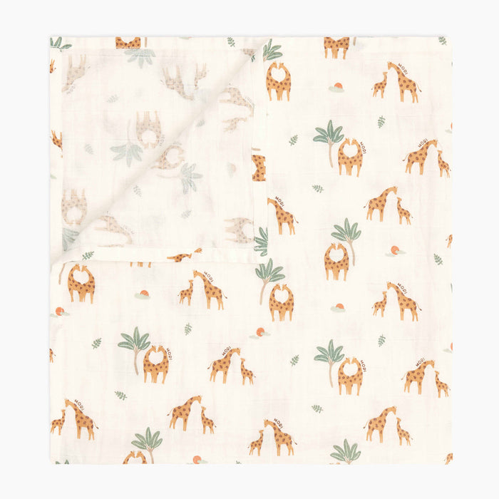 Printed Organic Muslin Swaddle 3 Pack
