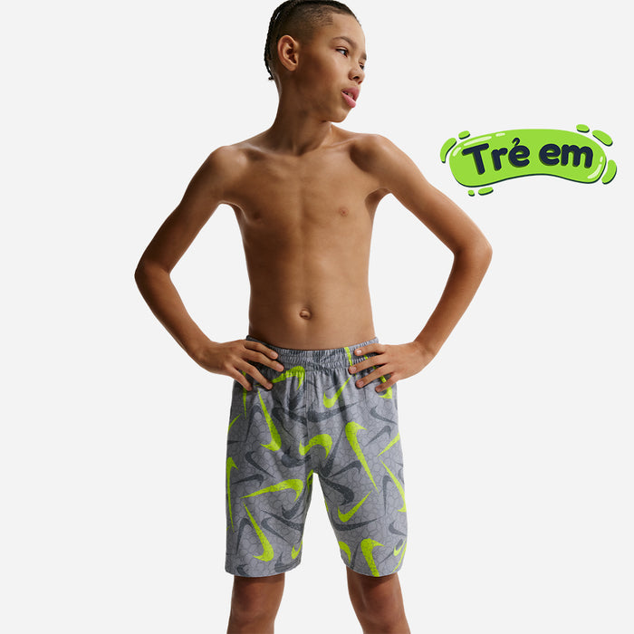 Quần Bơi Bé Trai Nike Swim Breaker Brief 7 Inch Volley - Xám - Supersports Vietnam
