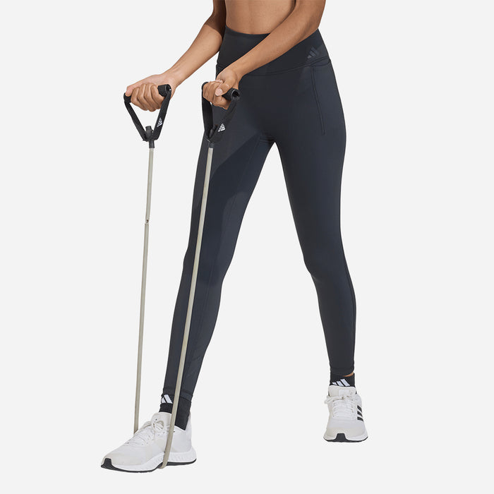 Quần Bó Thể Thao Nữ Adidas Optime Workout - Đen - Supersports Vietnam