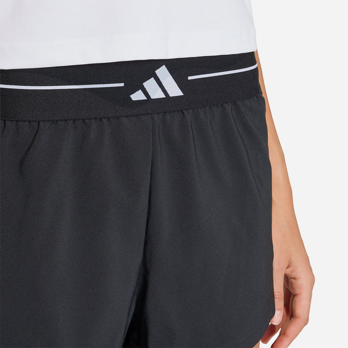 Quần Ngắn Thể Thao Nữ Adidas Hyperglam 3-Stripes Woven - Đen - Supersports Vietnam
