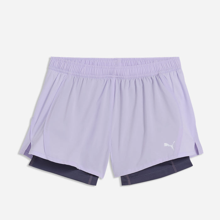 Quần Ngắn Thể Thao Nữ Puma Velocity 2In1 3 Inch Running - Tím - Supersports Vietnam