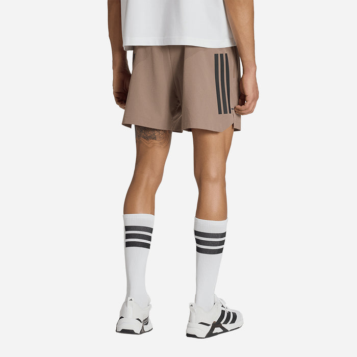 Quần Ngắn Thể Thao Nam Adidas D4T Primelift 3 Stripes - Nâu - Supersports Vietnam