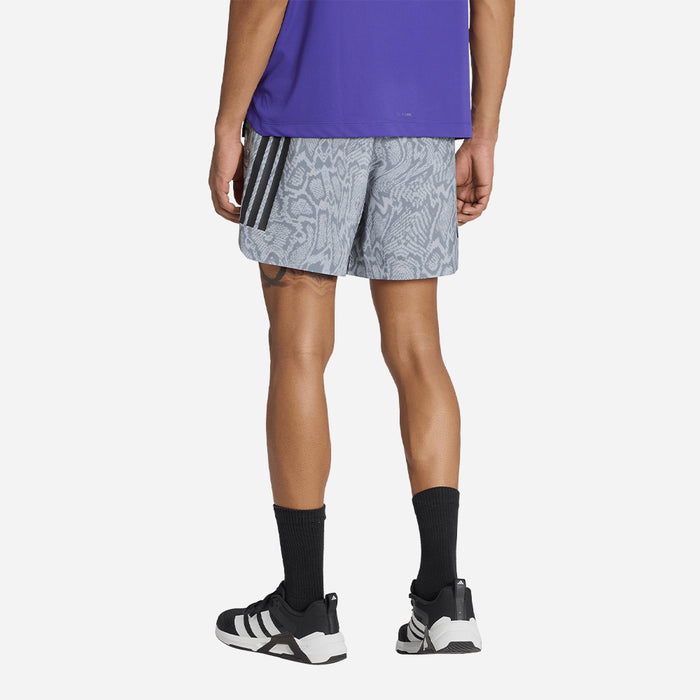 Quần Ngắn Thể Thao Nam Adidas D4T Primelift Aop - Xám - Supersports Vietnam