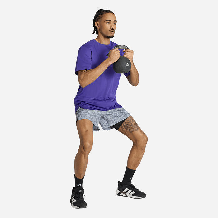 Quần Ngắn Thể Thao Nam Adidas D4T Primelift Aop - Xám - Supersports Vietnam