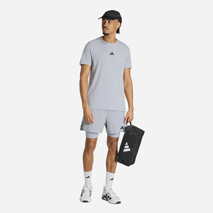 Quần Ngắn Thể Thao Nam Adidas D4T Workout 2In1 - Xám - Supersports Vietnam
