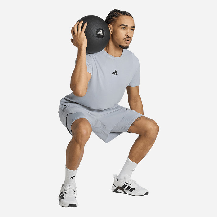 Quần Ngắn Thể Thao Nam Adidas D4T Workout 2In1 - Xám - Supersports Vietnam