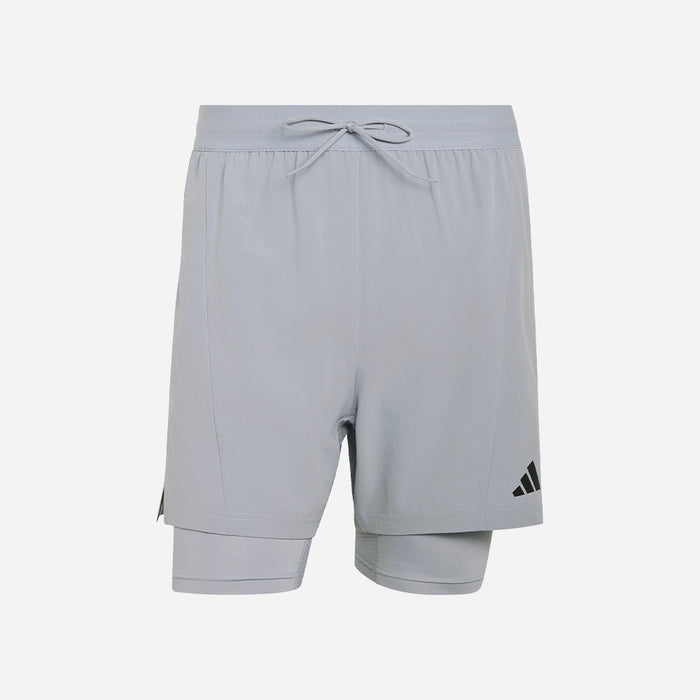 Quần Ngắn Thể Thao Nam Adidas D4T Workout 2In1 - Xám - Supersports Vietnam