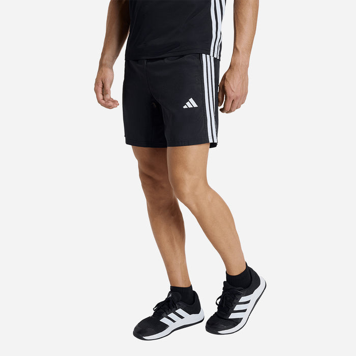 Quần Ngắn Thể Thao Nam Adidas Workout Essentials Base 3 Stripes Woven - Đen - Supersports Vietnam